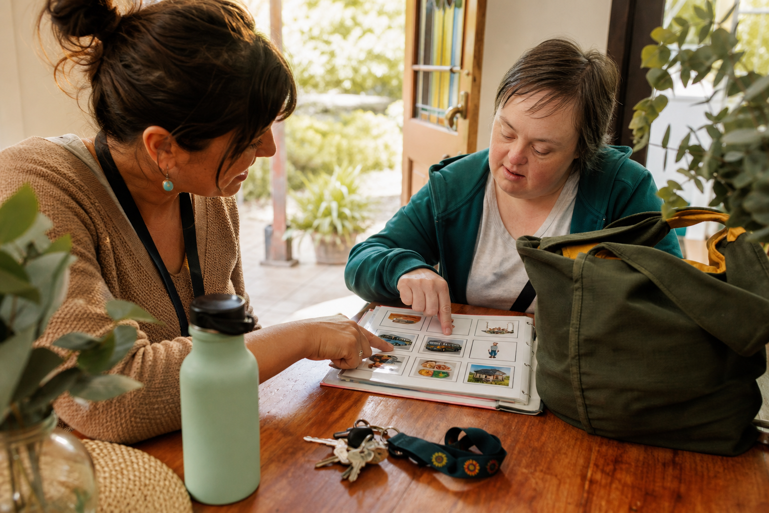 Support Workers support planned around the participant